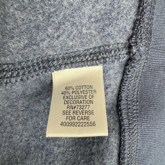 Sonoma Life + Style Blue Cotton Button-Up Cowl Neck Fleece Lined Cardigan Sz XXL - Picture 6 of 8